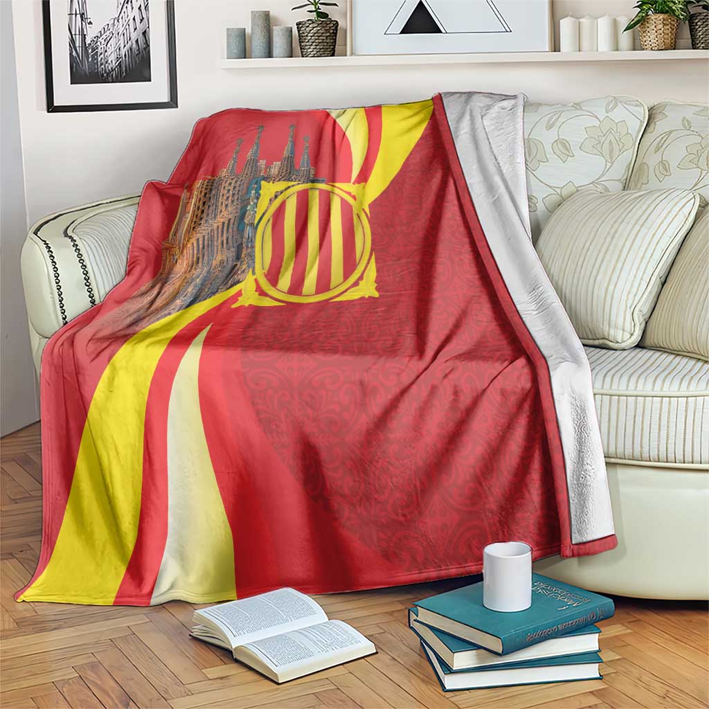 Catalonia Spain Blanket Basilica de la Sagrada Familia