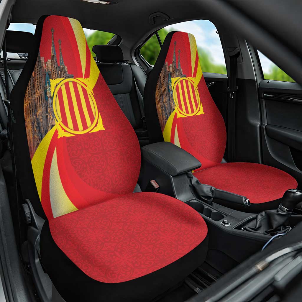 Catalonia Spain Car Seat Cover Basilica de la Sagrada Familia