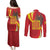 Catalonia Spain Couples Matching Puletasi and Long Sleeve Button Shirt Basilica de la Sagrada Familia