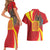 Catalonia Spain Couples Matching Short Sleeve Bodycon Dress and Hawaiian Shirt Basilica de la Sagrada Familia