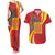 Catalonia Spain Couples Matching Tank Maxi Dress and Hawaiian Shirt Basilica de la Sagrada Familia