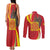 Catalonia Spain Couples Matching Tank Maxi Dress and Long Sleeve Button Shirt Basilica de la Sagrada Familia