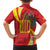 Catalonia Spain Family Matching Off The Shoulder Long Sleeve Dress and Hawaiian Shirt Basilica de la Sagrada Familia