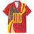 Catalonia Spain Family Matching Off The Shoulder Long Sleeve Dress and Hawaiian Shirt Basilica de la Sagrada Familia