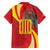 Catalonia Spain Family Matching Off The Shoulder Long Sleeve Dress and Hawaiian Shirt Basilica de la Sagrada Familia