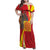 Catalonia Spain Family Matching Off Shoulder Maxi Dress and Hawaiian Shirt Basilica de la Sagrada Familia