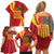 Catalonia Spain Family Matching Off Shoulder Short Dress and Hawaiian Shirt Basilica de la Sagrada Familia