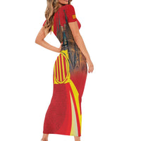 Catalonia Spain Family Matching Short Sleeve Bodycon Dress and Hawaiian Shirt Basilica de la Sagrada Familia