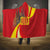 Catalonia Spain Hooded Blanket Basilica de la Sagrada Familia