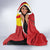 Catalonia Spain Hooded Blanket Basilica de la Sagrada Familia