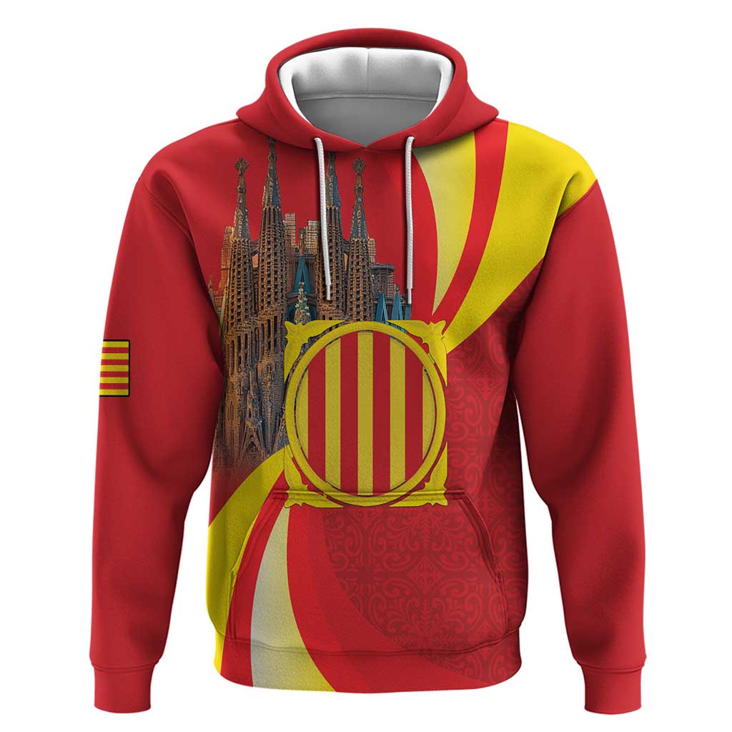 Catalonia Spain Hoodie Basilica de la Sagrada Familia