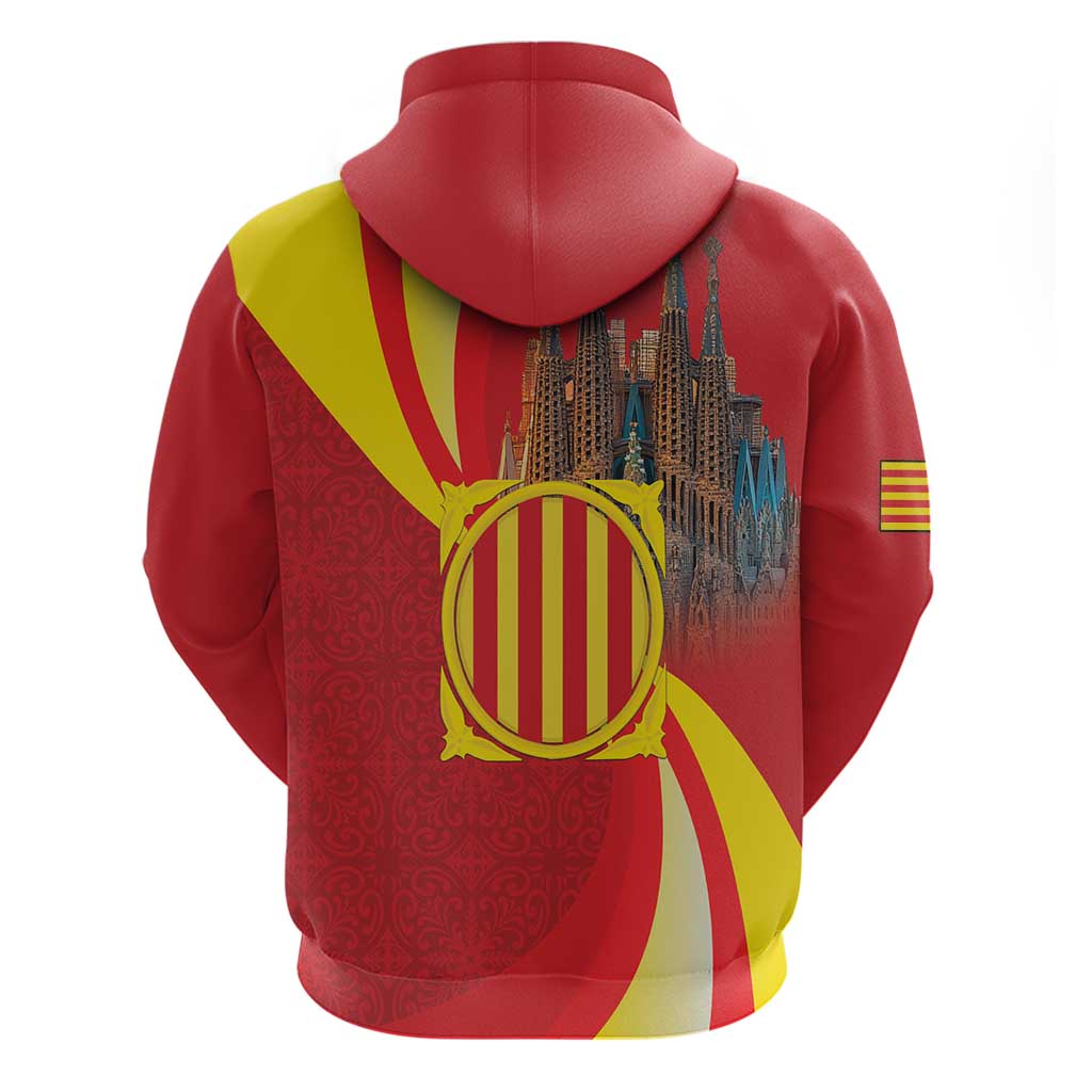 Catalonia Spain Hoodie Basilica de la Sagrada Familia