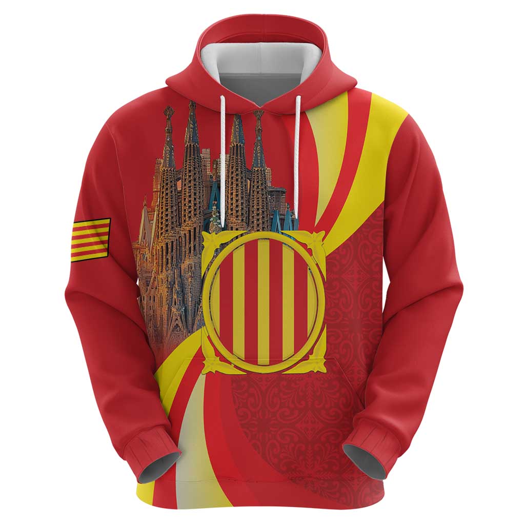 Catalonia Spain Hoodie Basilica de la Sagrada Familia