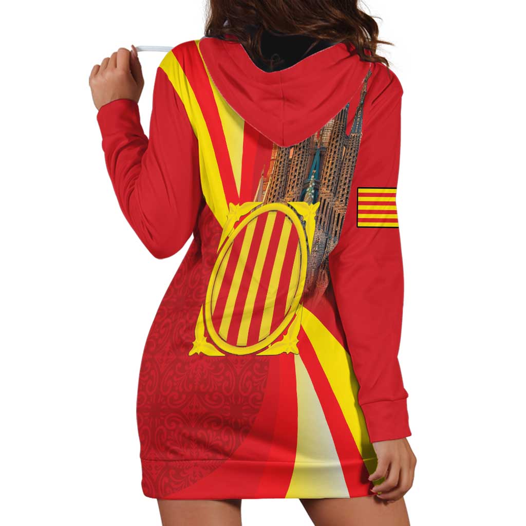 Catalonia Spain Hoodie Dress Basilica de la Sagrada Familia
