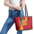 Catalonia Spain Leather Tote Bag Basilica de la Sagrada Familia