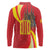 Catalonia Spain Long Sleeve Polo Shirt Basilica de la Sagrada Familia