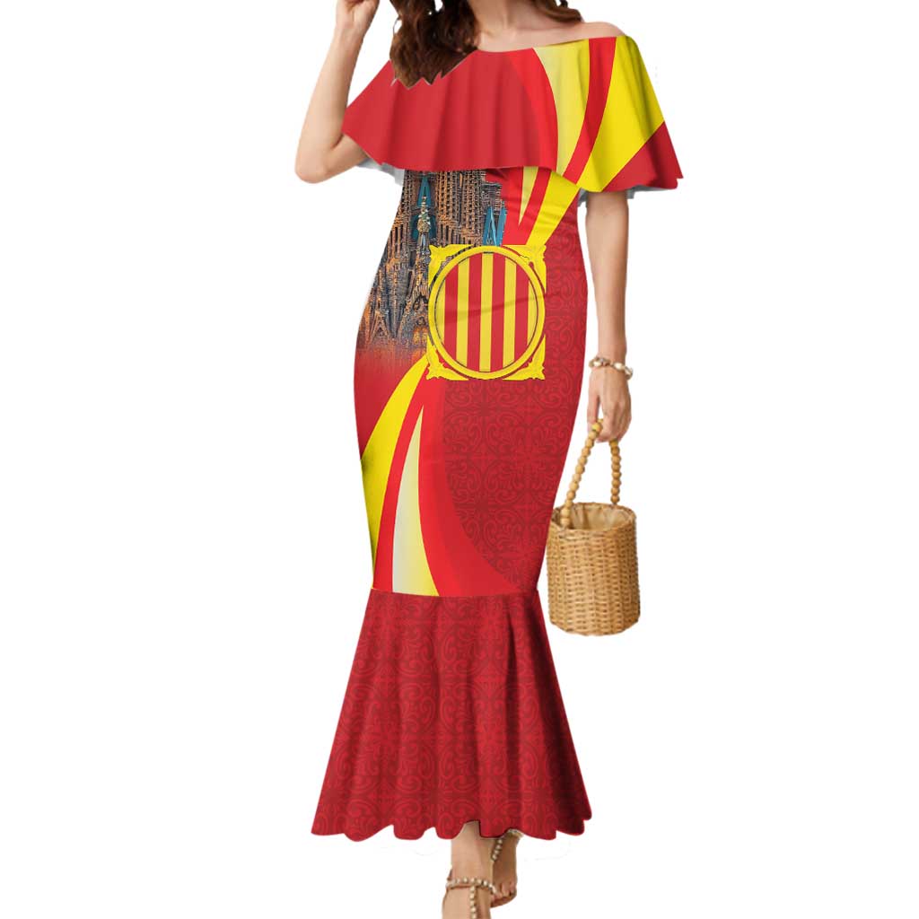 Catalonia Spain Mermaid Dress Basilica de la Sagrada Familia