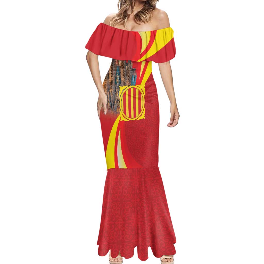 Catalonia Spain Mermaid Dress Basilica de la Sagrada Familia