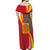 Catalonia Spain Off Shoulder Maxi Dress Basilica de la Sagrada Familia