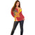 Catalonia Spain Off Shoulder Sweater Basilica de la Sagrada Familia