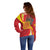 Catalonia Spain Off Shoulder Sweater Basilica de la Sagrada Familia