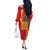 Catalonia Spain Off The Shoulder Long Sleeve Dress Basilica de la Sagrada Familia
