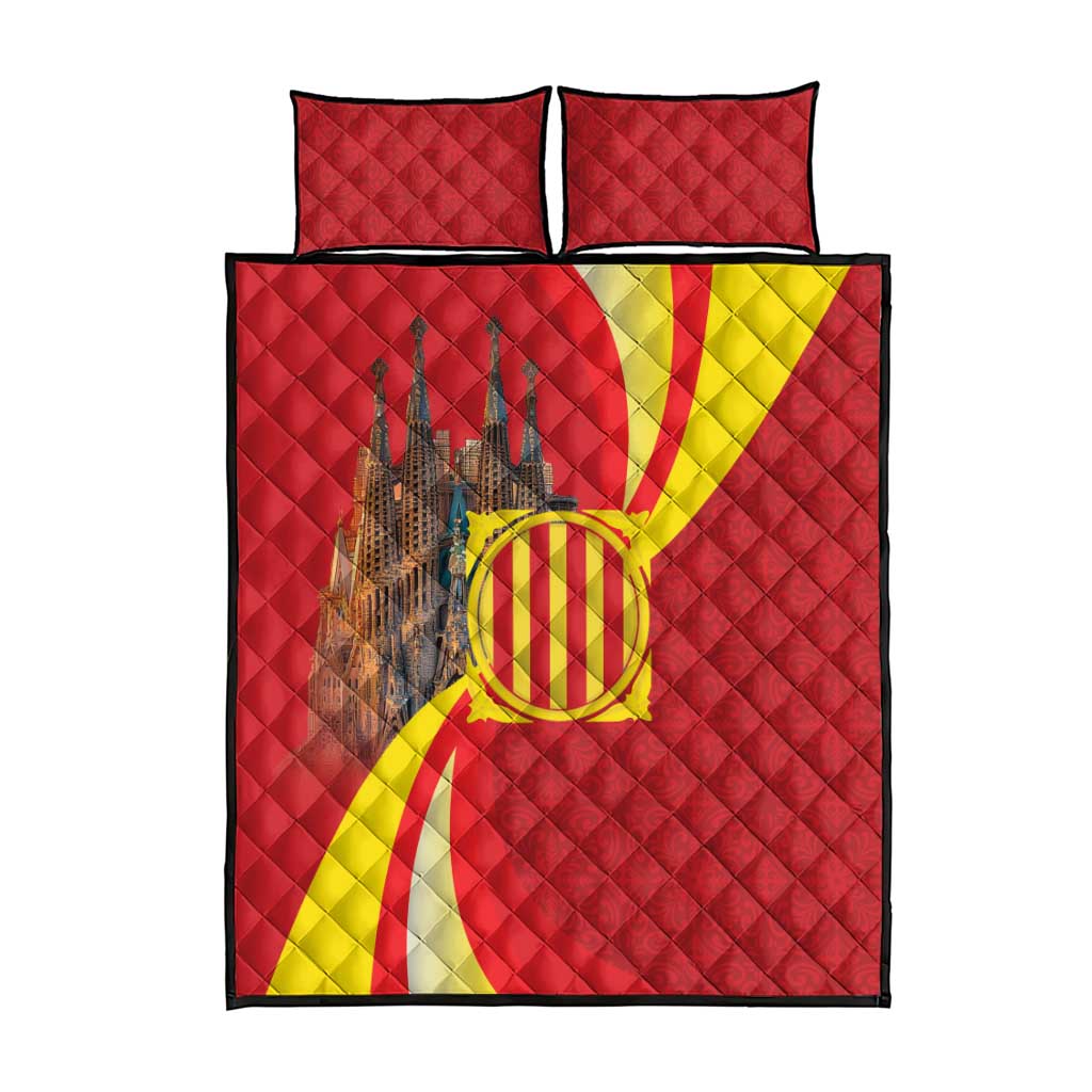 Catalonia Spain Quilt Bed Set Basilica de la Sagrada Familia