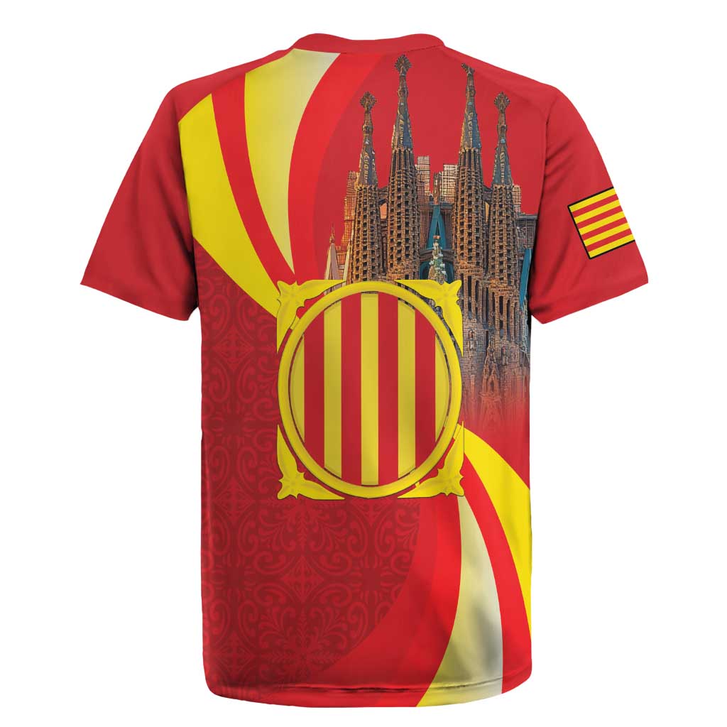 Catalonia Spain Rugby Jersey Basilica de la Sagrada Familia
