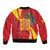 Catalonia Spain Sleeve Zip Bomber Jacket Basilica de la Sagrada Familia