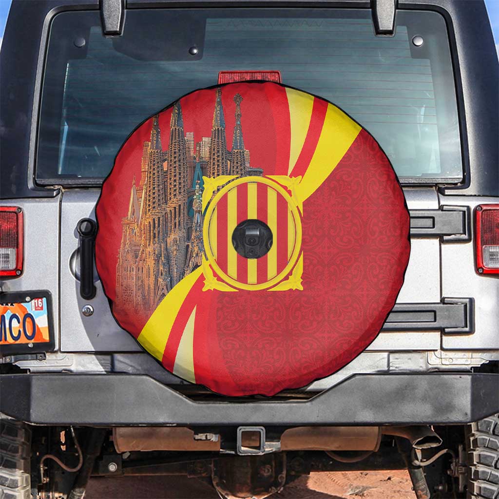 Catalonia Spain Spare Tire Cover Basilica de la Sagrada Familia