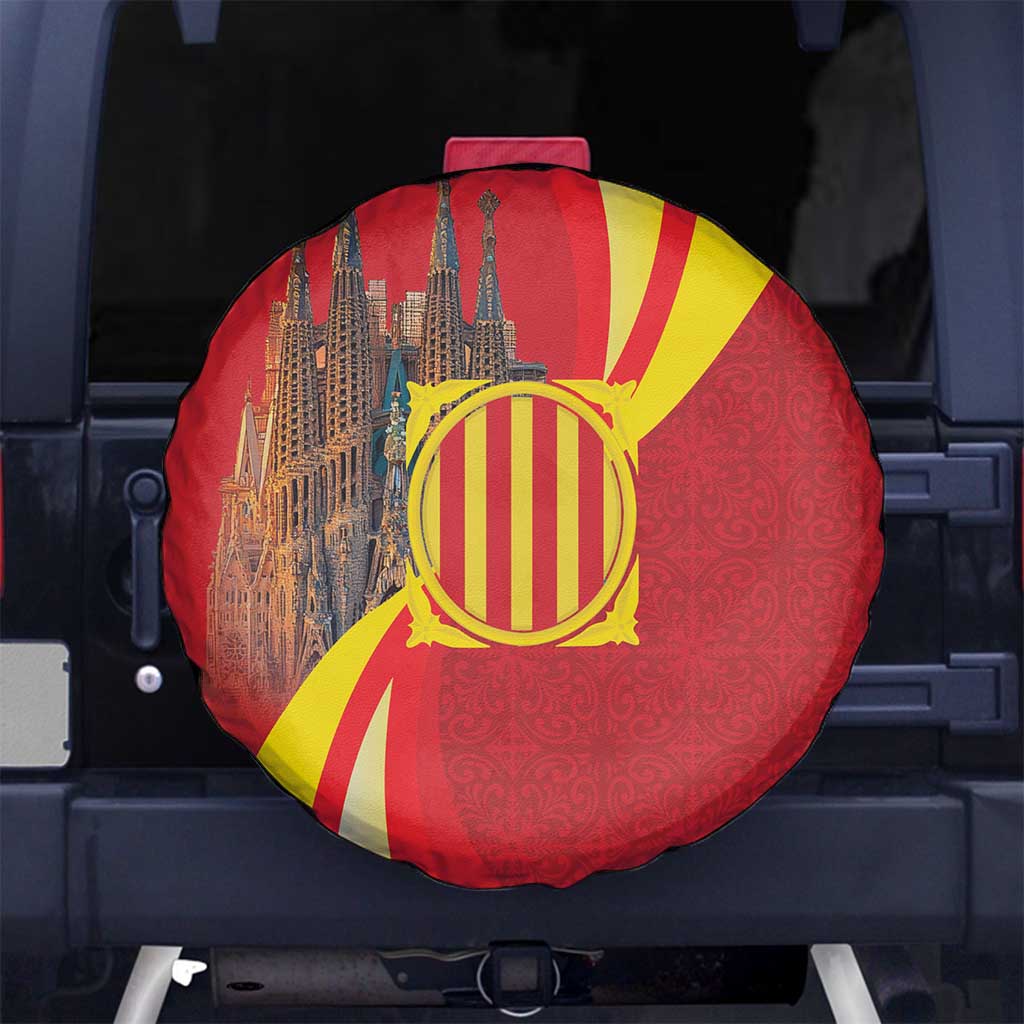 Catalonia Spain Spare Tire Cover Basilica de la Sagrada Familia