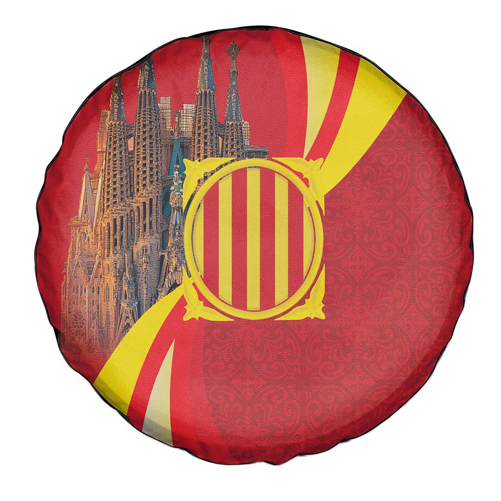 Catalonia Spain Spare Tire Cover Basilica de la Sagrada Familia