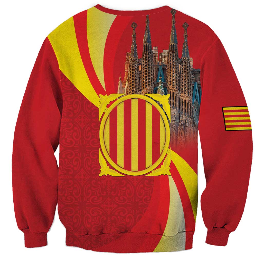 Catalonia Spain Sweatshirt Basilica de la Sagrada Familia