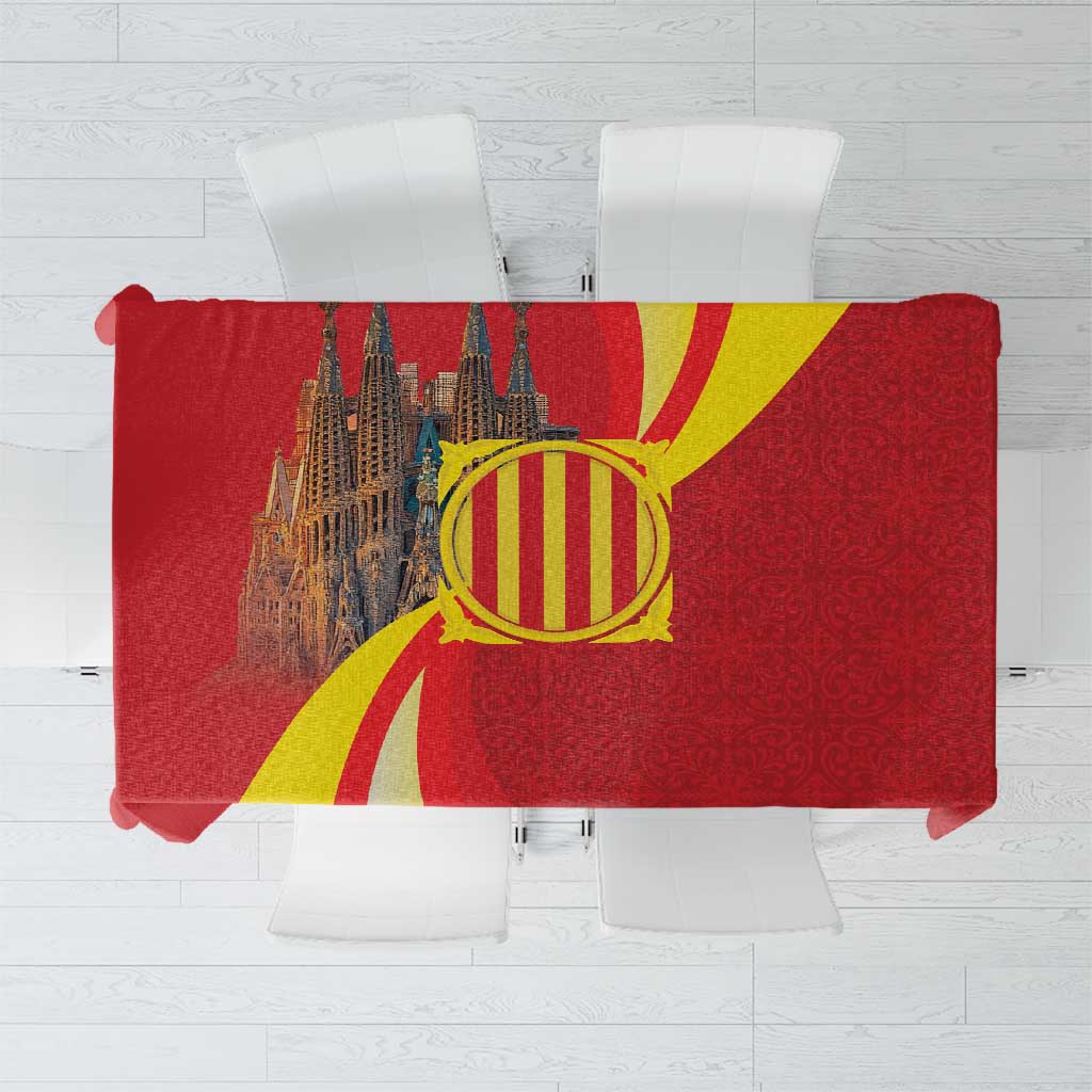 Catalonia Spain Tablecloth Basilica de la Sagrada Familia