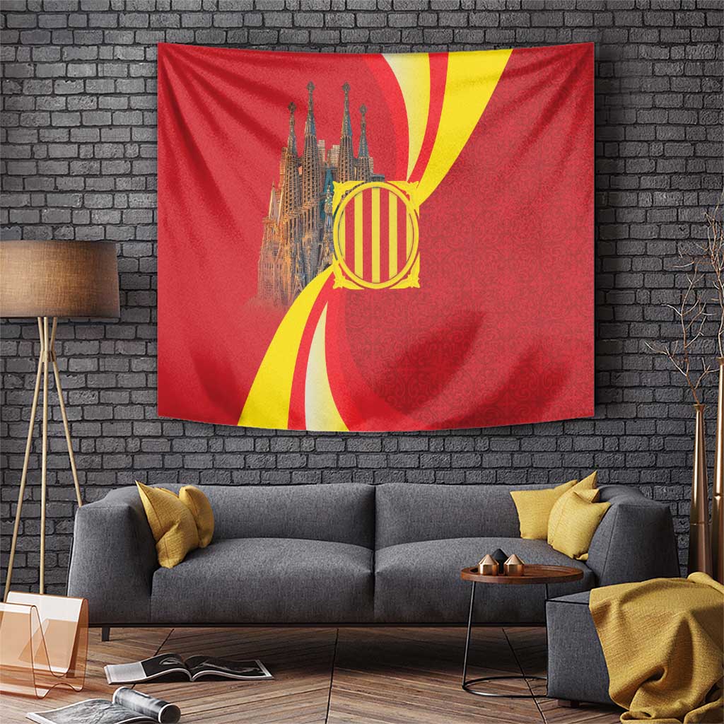 Catalonia Spain Tapestry Basilica de la Sagrada Familia