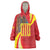 Catalonia Spain Wearable Blanket Hoodie Basilica de la Sagrada Familia