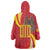 Catalonia Spain Wearable Blanket Hoodie Basilica de la Sagrada Familia