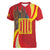 Catalonia Spain Women V-Neck T-Shirt Basilica de la Sagrada Familia