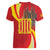 Catalonia Spain Women V-Neck T-Shirt Basilica de la Sagrada Familia
