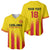 Custom Catalonia Football Baseball Jersey Seleccio de futbol de Catalunya