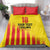 Custom Catalonia Football Bedding Set Seleccio de futbol de Catalunya