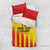 Custom Catalonia Football Bedding Set Seleccio de futbol de Catalunya