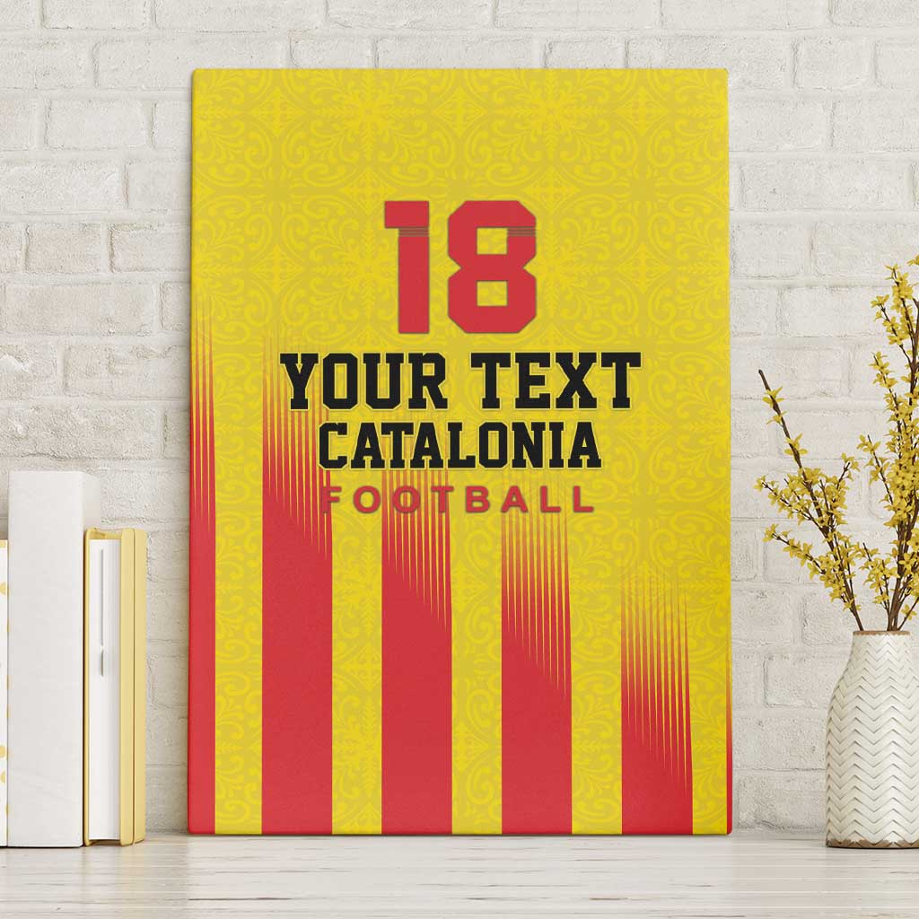 Custom Catalonia Football Canvas Wall Art Seleccio de futbol de Catalunya