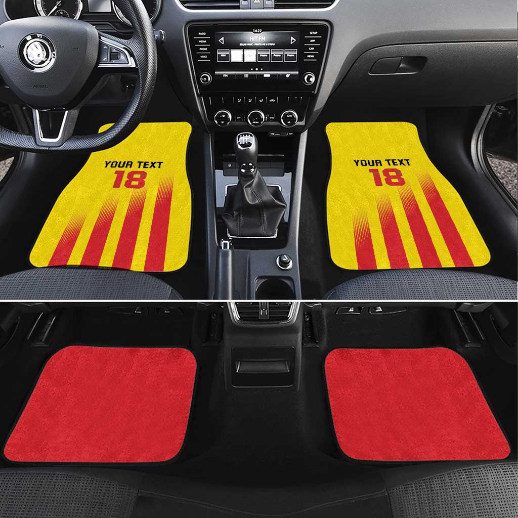 Custom Catalonia Football Car Mats Seleccio de futbol de Catalunya