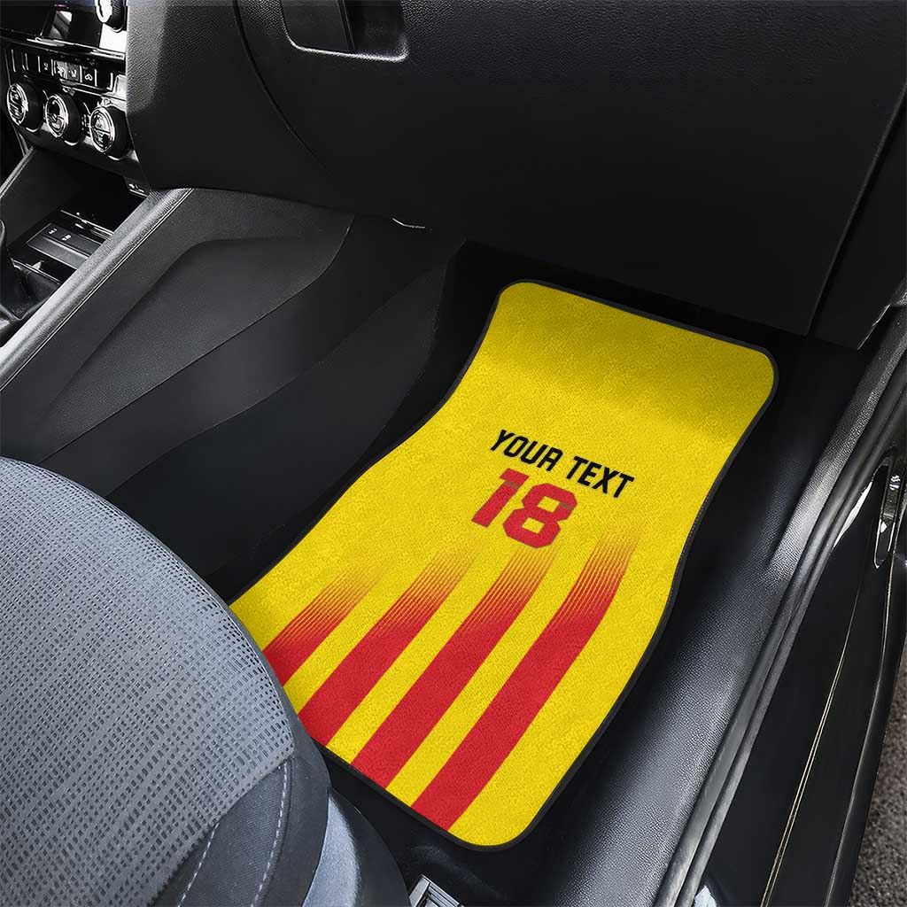 Custom Catalonia Football Car Mats Seleccio de futbol de Catalunya