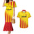 Custom Catalonia Football Couples Matching Mermaid Dress and Hawaiian Shirt Seleccio de futbol de Catalunya