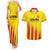 Custom Catalonia Football Couples Matching Tank Maxi Dress and Hawaiian Shirt Seleccio de futbol de Catalunya