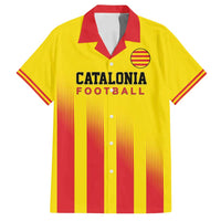 Custom Catalonia Football Family Matching Long Sleeve Bodycon Dress and Hawaiian Shirt Seleccio de futbol de Catalunya
