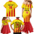 Custom Catalonia Football Family Matching Mermaid Dress and Hawaiian Shirt Seleccio de futbol de Catalunya