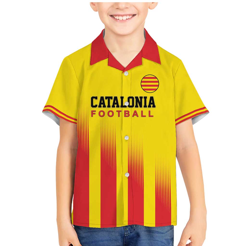 Custom Catalonia Football Family Matching Mermaid Dress and Hawaiian Shirt Seleccio de futbol de Catalunya